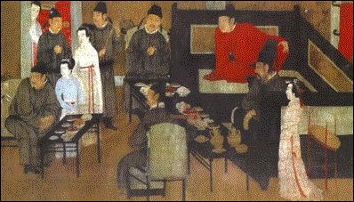 韓熙載夜宴圖(局部) [五代] 顧閎中