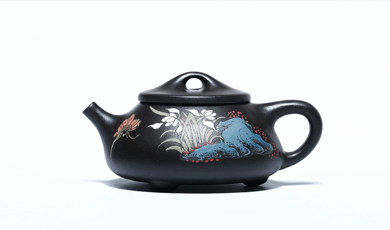 石瓢手工紫砂壺，精致典雅紫砂壺