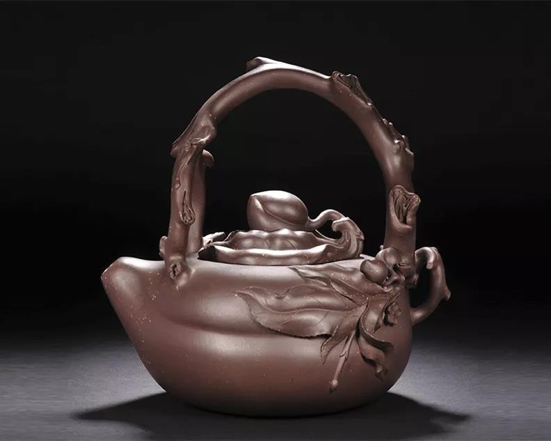 10種最美花器提梁壺，精美別致雕花紫砂壺!