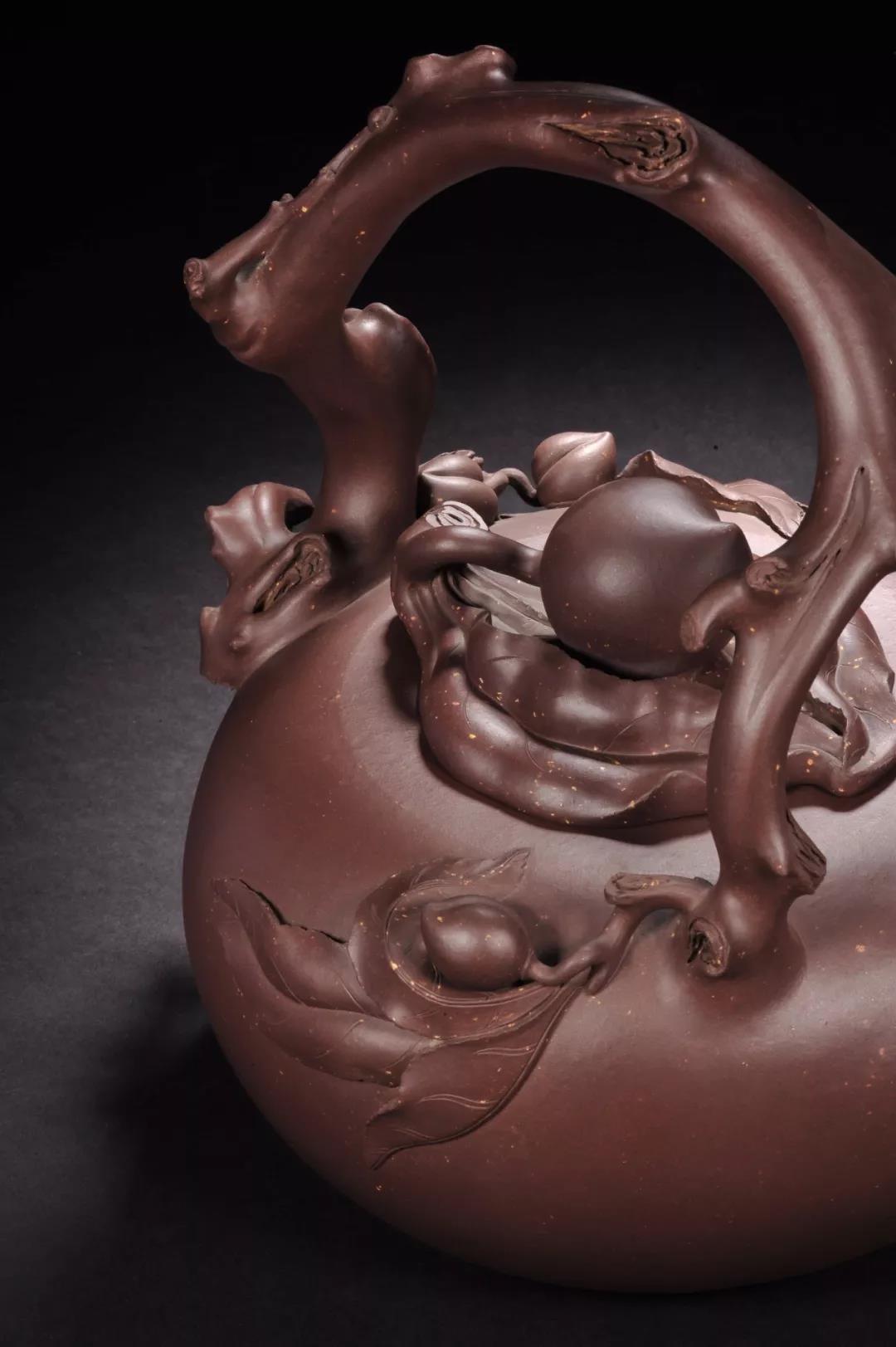 10種最美花器提梁壺，精美別致雕花紫砂壺!