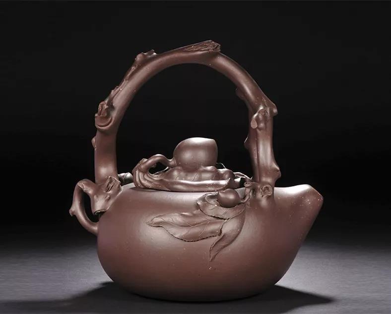 10種最美花器提梁壺，精美別致雕花紫砂壺!