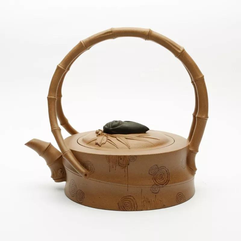 10種最美花器提梁壺，精美別致雕花紫砂壺!