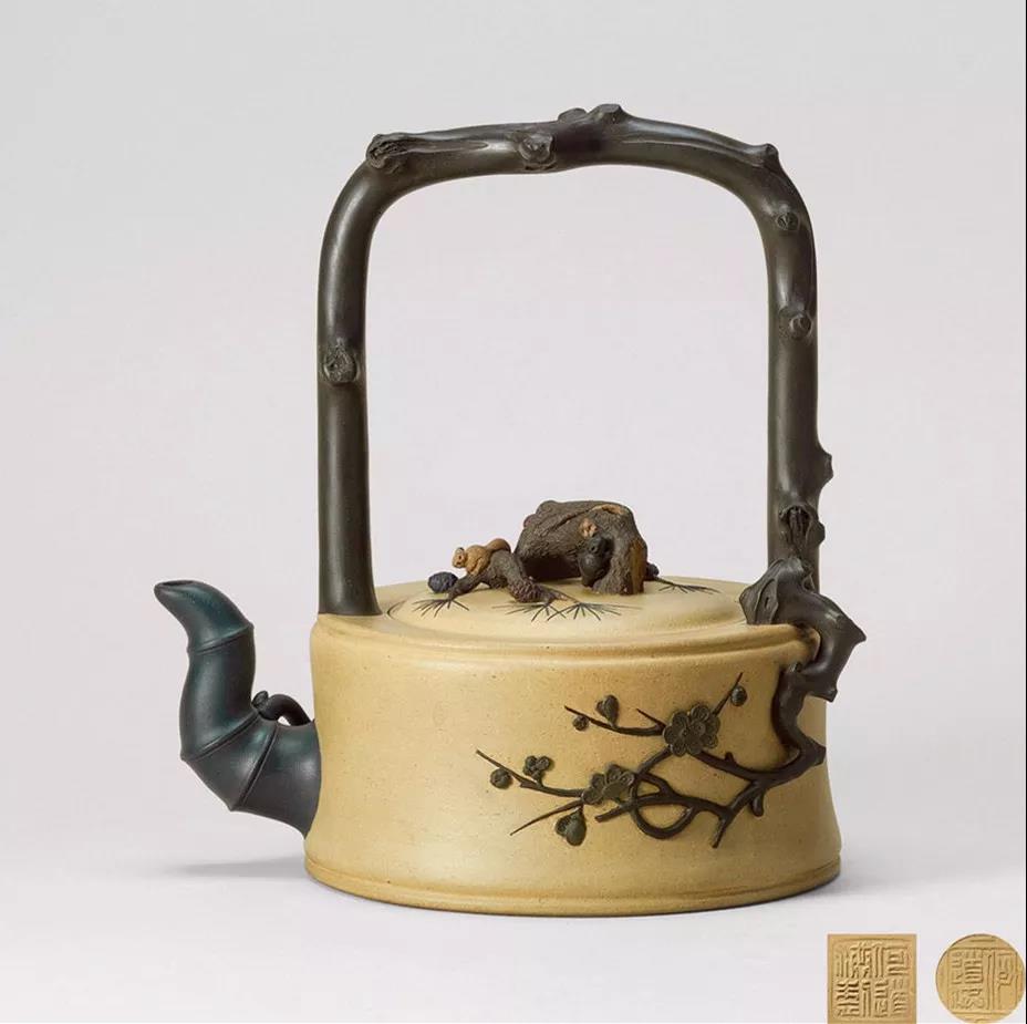 10種最美花器提梁壺，精美別致雕花紫砂壺!