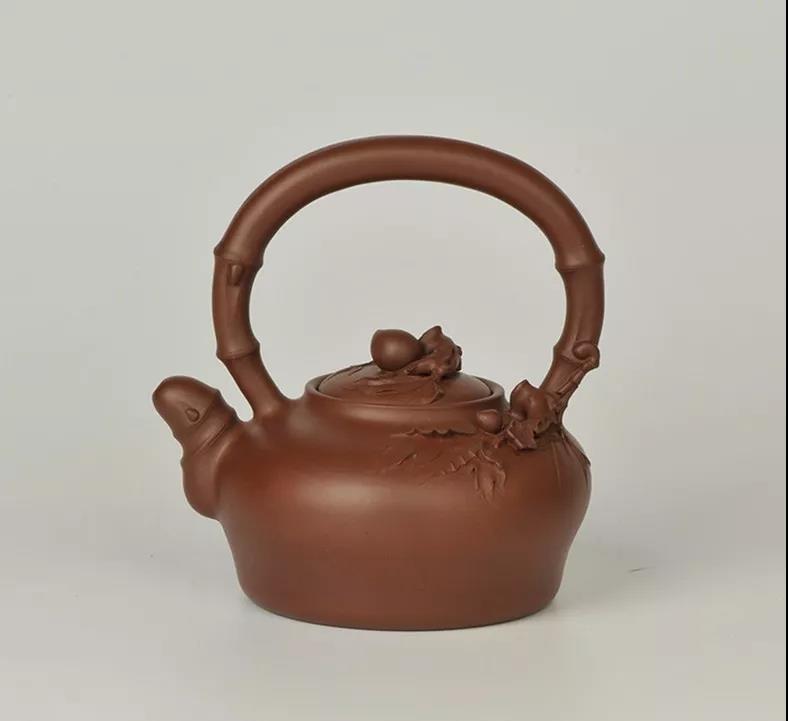 10種最美花器提梁壺，精美別致雕花紫砂壺!