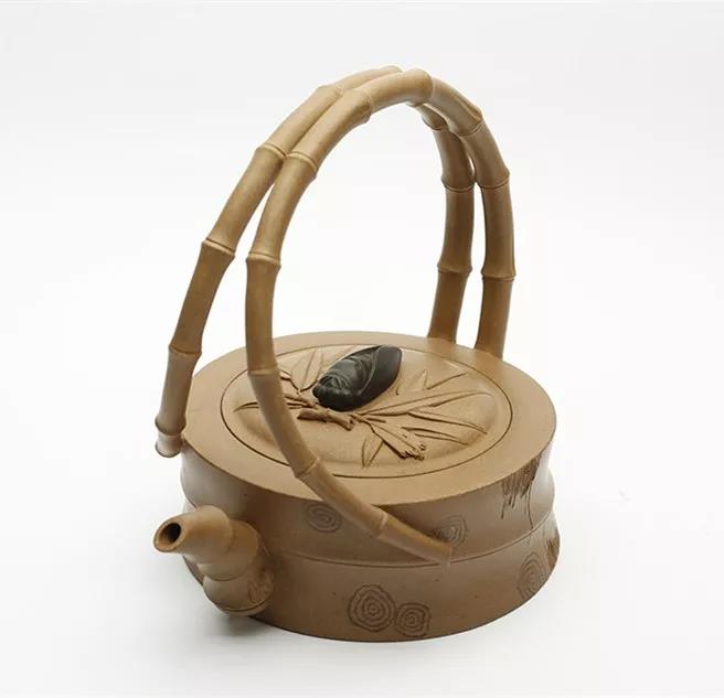 10種最美花器提梁壺，精美別致雕花紫砂壺!