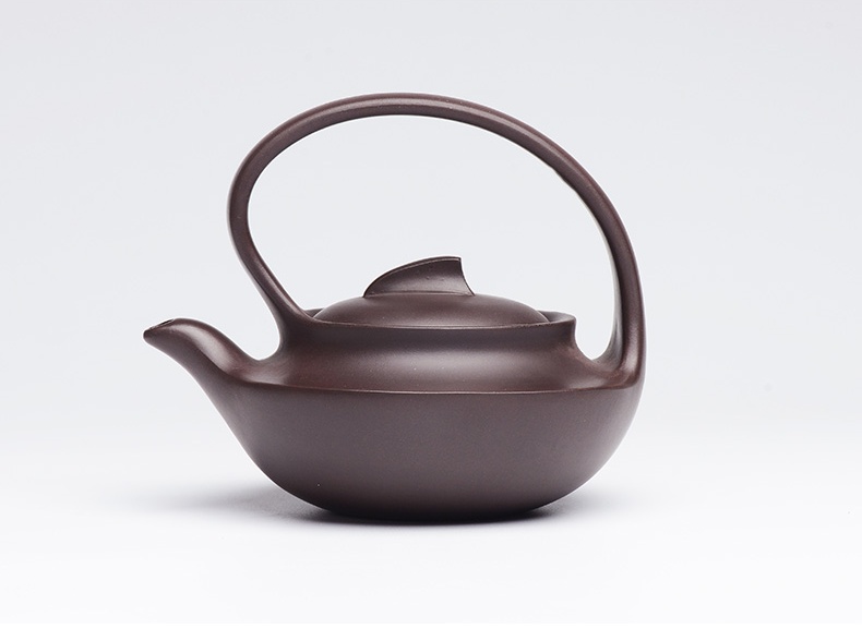提梁精美紫砂壺，創(chuàng)意手工紫砂壺